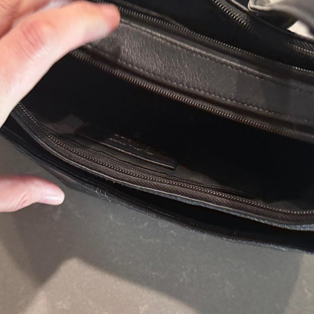 Etienne Aigner Black Leather Shoulder Bag - Picture 9 of 10